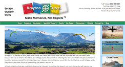 Desktop Screenshot of kraytontravel.com