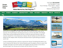 Tablet Screenshot of kraytontravel.com